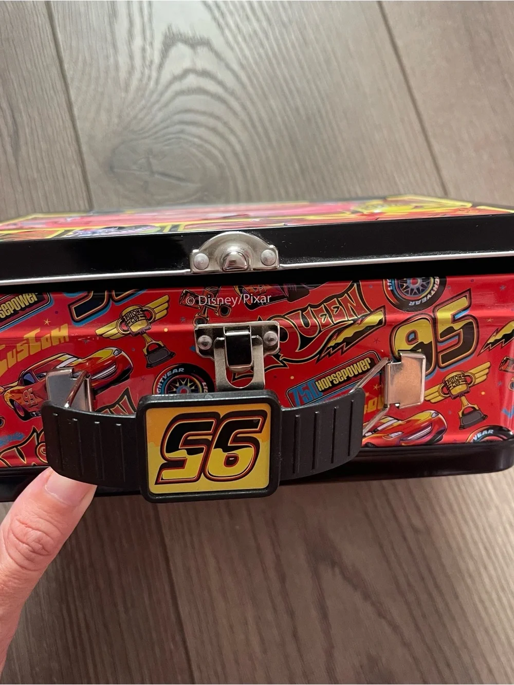 Disney Pixar Cars Lightning McQueen Piston Cup Tin Lunch Box
